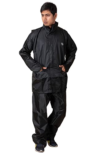 THE DRY CAPE ; LET IT RAIN Branded rain Coat for Men Full Waterproof Best Bike scooty Bikers Suit (Bike Rider)