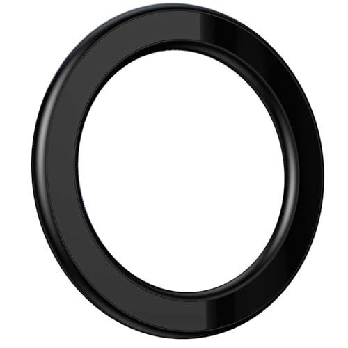 TENOC Magnetic Wall Mount Magnet Ring Phone Holder Hands-Free Mirror Shower Car Magnet Stand for All Cellphones Black