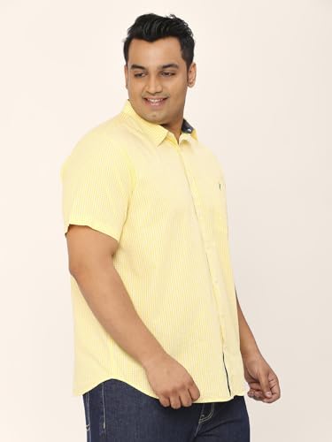 Image of Thomas Scott Mens | Half Sleeve | Checks | Regular Fit Plus Size | 100% Cotton | Spread Collar | Casual Shirts