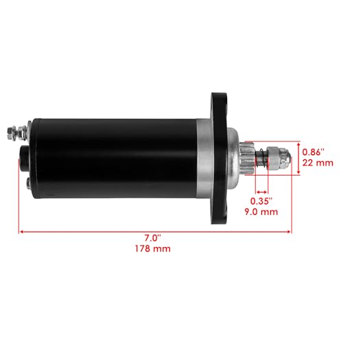 Caltric Starter Motor Compatible con Yamaha Outboard 8HP 9.9 HP 2005-2011 miniatura 3