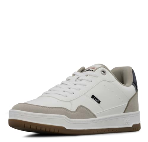 Baskets homme Lee Marcus blanc colombe 40 EU aux finitions soignées