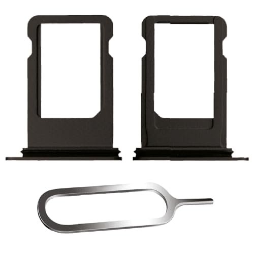 IS-TECK SIM-Kartenhalter Ersatz SIM-Tray Kompatibel mit iPhone SE 2022 inklusive SIM-Nadel SIM-Kartensteckplatz (Für SE 2022 in Mitternacht)