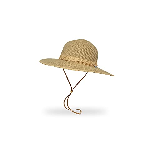 Chapeau Athéna Sunday Afternoons : chapeau de paille grand bord anti-UV femme