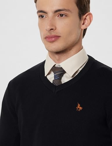 Image of Van Heusen Men's Luxury Sports Regular Fit Full Sleeve Crew Neck Sweater | Sophisticated Flair | Super Premium Fabric