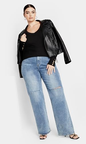 Image of City Chic Women's Plus Size Rebel Rock Sweater