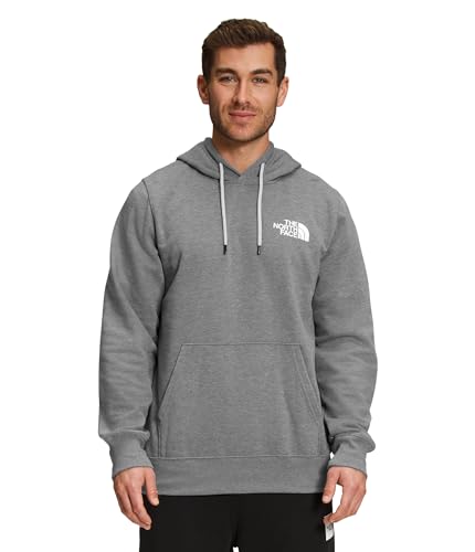 THE NORTH FACE Men's Box NSE Pullover Hoodie (Standard and Big Size), TNF Meld Grey Heather/TNF Black, Small - image 4