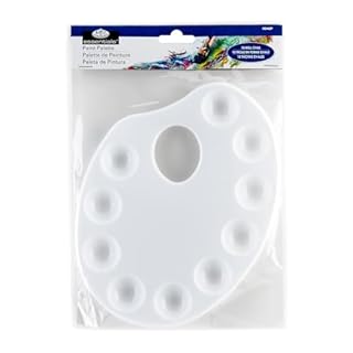 Royal & Langnickel oval (kidney shape) paint palette 10 well