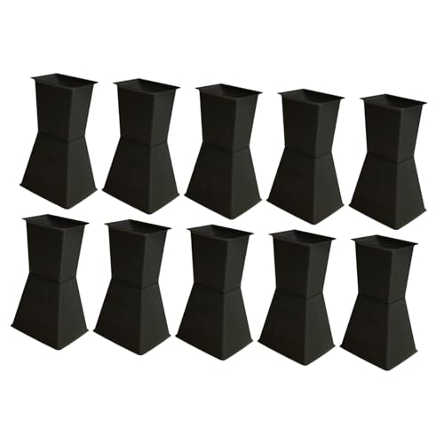 Tachiuwa 10 Pieces Flower Arrangement Bases Bouquet Base Liner Easy to Fix Space Saving DIY Centerpieces Floral Fixing Bases, Black, 13cmx16.5cmx28cm