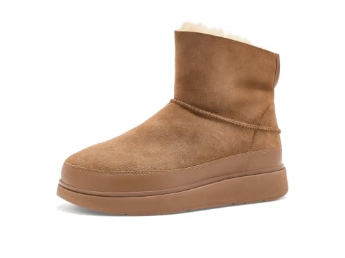 Gen-FF Mini Bottines Fitflop Femme en cuir double face confortable