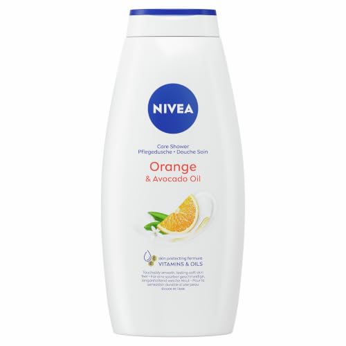 NIVEA Orange & Avocado Oil Pflegedusche, Duschgel mit Vitaminen & natürlichen Ölen, feuchtigkeitsspendende und pH-hautneutrale Cremedusche… – Ansicht 1