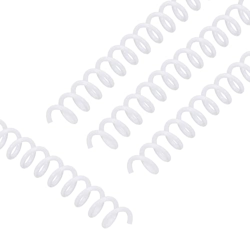 Bobines de reliure spirale en plastique blanc PATIKIL 6mm anneaux pas 4:1 pour papier