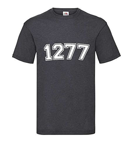 T-shirt homme gris foncé XXXL t-shirt col rond grande taille couleur unie