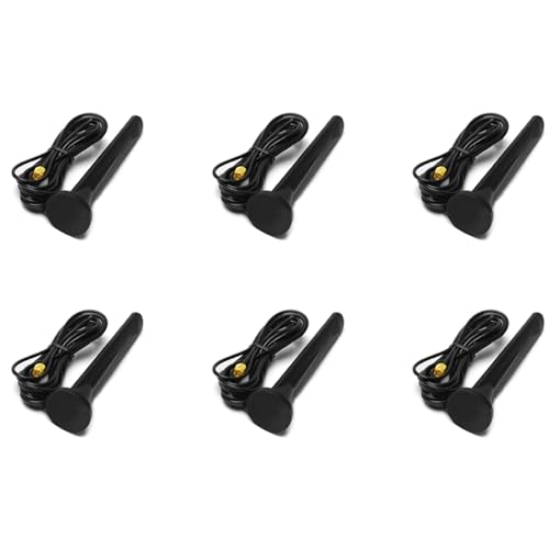 Ronlok 6 x GSM GPRS 3G 4G 5G antena externa con alta ganancia 15DBi 600-6000 MHz SMA impermeable antena de ventosa magnética para routers