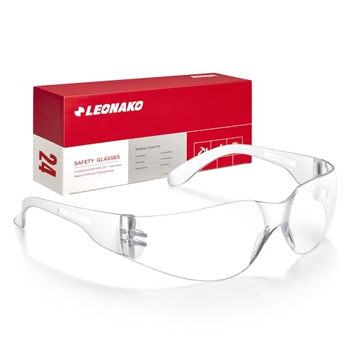 Lunettes de sécurité transparentes contre la poussière et les rayures homme