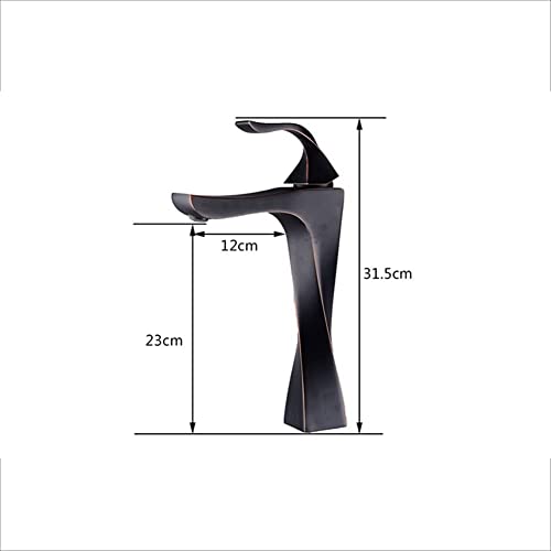 Mitigeur de lavabo cascade robinet de salle de bain laiton