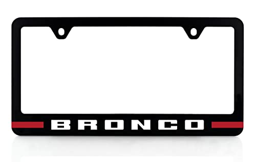 Ford Bronco UV Printed License Plate Frame - Red