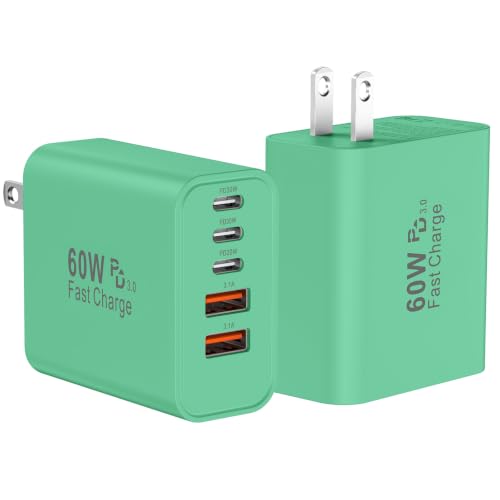 Image of USB C Charger Block Fast Charging, 60W Phone Charger USBC Wall Plug Adapter