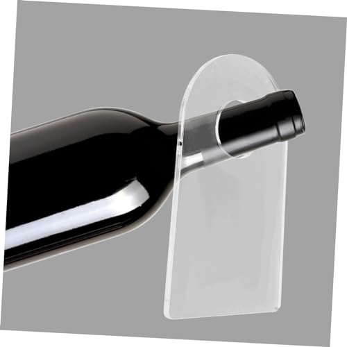 Soporte de vino acrílico compacto para 2 botellas miniatura 5