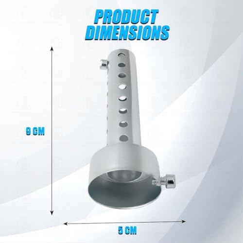 Image of Motorcycle Stainless Steel Universal Exhaust DB Killer | 51mm Silencer Muffler for Enhanced Performance (Funnel Shape)