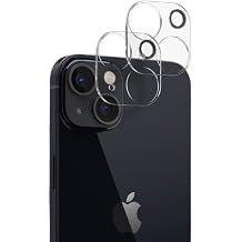 Cracksin [Pack of 2] Camera Protection for iPhone 13 6.1 Inch & iPhone 13 Mini 5.4 Inch Lens Protector 3D 9H Hardness Camera Protective Glass Lens Tempered Glass Clear
