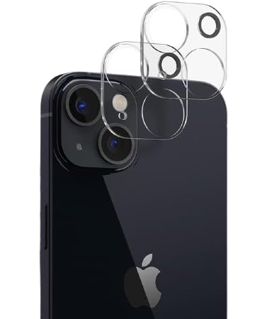 Ya en manzanajugosa.com: Cracksin [2 unidades] Protector de cámara para iPhone 13 (6,1 pulgadas) y iPhone 13 mini (5,4 pulgadas), protector de lente 3D dureza 9H, cristal protector de cristal transparente