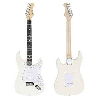 Rocktile Banger’s Pack Guitare electrique – Ensemble de Guitare électrique Blanc – Kit avec Ampli de 25 W, Housse… - Les Beatles, Paul McCartney, John Lennon, RIngo Starr, George Harrison Rocktile Banger's Pack Guitare electrique - Ensemble de Guitare électrique Blanc - Kit avec Ampli de 25 W, Housse… – Image 2