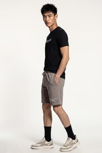 Image of Reebok Men's Cotton-Lycra Blend T-Shirt - 4-Way Stretch Smooth Smooth Round Neck Half Sleeve Tee for Men | Casual Tshirt for Men Stretchable Tshirt