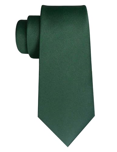 Image of JEMYGINS Solid Color Tie Mens Necktie for Business and Wedding