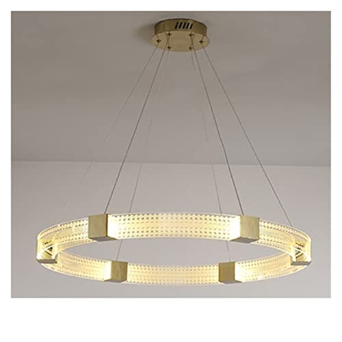 Lustre LED cristal moderne DIA80CM pour sublimer un salon sombre