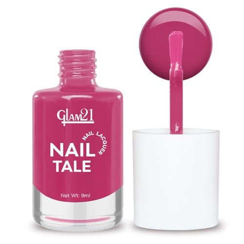 Image of Glam21 Nail Tale Nail Polish | Glossy Gel Finish | Rich Pigmentation | Chip Free | Quick Drying Formula | Long Lasting Nail Polish for Women | 9ml | Shade-06