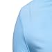Mens Fashion Mock Turtleneck Long Sleeve T-Shirts Slim Fit Undershirt Pullover Thermal Solid Tops Basic Sweater A-Light Blue