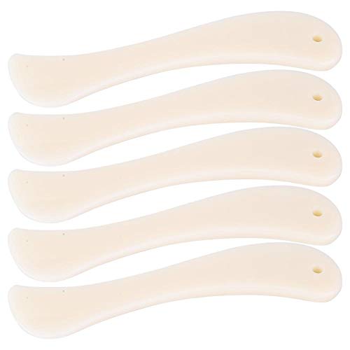 DAUERHAFT 5Pcs Leather Craft Edge Folder Bone Folder Crafts DIY Leather Tool for DIY Leather Craft(Short) - Image 4
