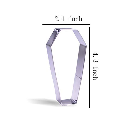 4.3 Inch Coffin Cookie Cutter - Stainless Steel #TOP1