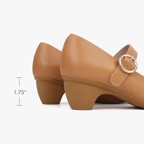 Image of Women Mary Janes Pumps Chunky Shoes Dress Shoes