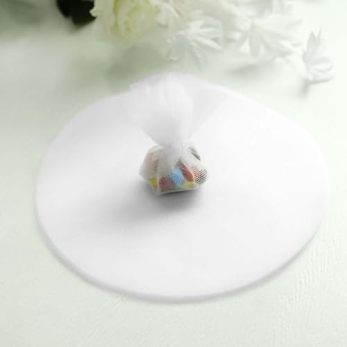Efavormart 9-inch Tulle Circles White