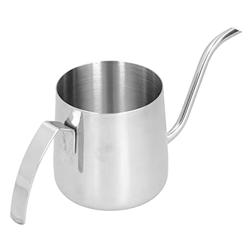 Pour Over Kettle, Gooseneck Spout Coffee Tea Pot, Coffee Kettle 304 Stainless Steel Kettle with Inner Scale Thickened Pour Over Coffee Pot for Home(250ML)