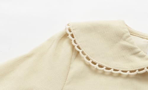 Image of Mud Kingdom Little Girls Corduroy Shirt Button Down Long Sleeve Lace Collar