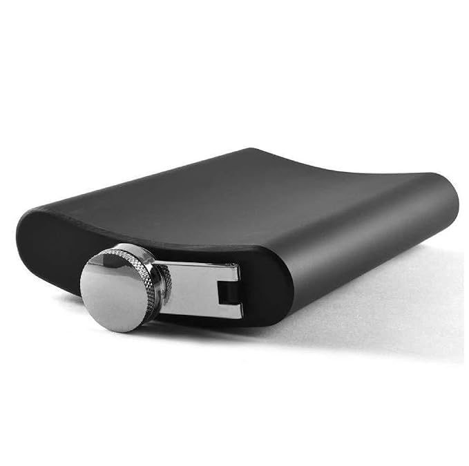 Image of Hip Flask with Peg Messurer Wine Flask Gift Set for Men & Women Stainless Steel (60ML+30ML Peg Messurer + Whiskey Flask) (4 Cups)