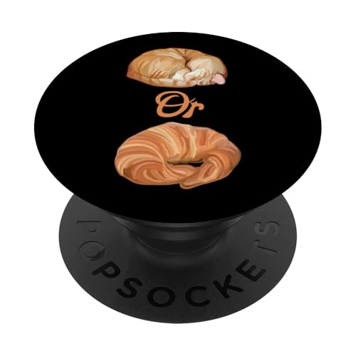 ¿Gato o Croissant? PopSockets PopGrip Adhesivo