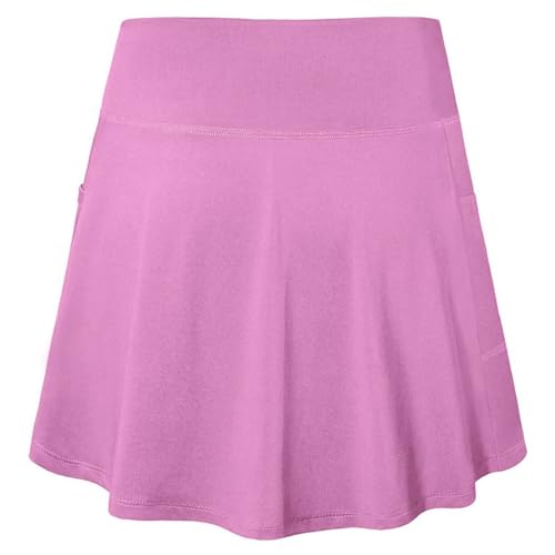 Saia feminina de cintura alta para tênis e golfe - Saia para exercícios e corrida - Saia macia casua