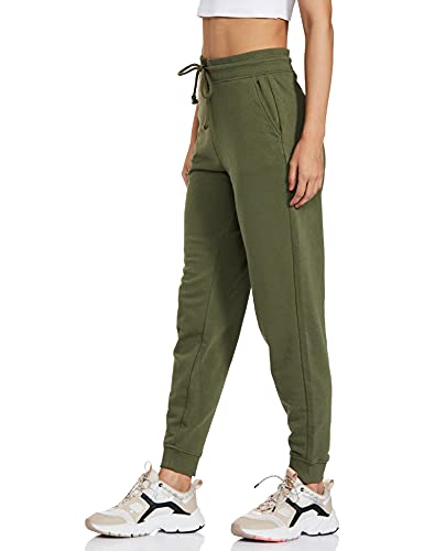 Image of Marks & Spencer Women's Cotton Solid High Rise Regular Fit Jogger