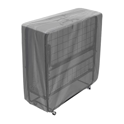 HAHALUK Folding Bed Storage Cover Oxford Fabric Dust Sheets for Furniture with Zipper Protective Dust Cover, Waterproof, Grey(84*33*107cm)