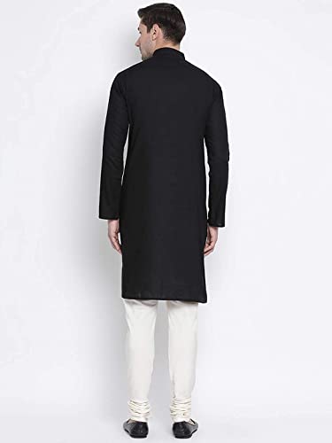 Image of Royal Kurta Mens Cotton Long Kurta Pyjama Set