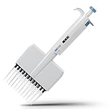 ONiLAB Lab Micropipette, Adjustable Volume 12-Channel Multichannel Pipettors, 5-50μl