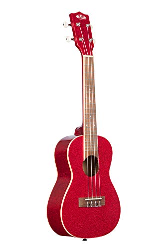 KALA KA-SPRK-RED UB-C Sparkle Series Ritsy Ukulélé concert avec housse Rouge - Les Beatles, Paul McCartney, John Lennon, RIngo Starr, George Harrison KALA KA-SPRK-RED UB-C Sparkle Series Ritsy Ukulélé concert avec housse Rouge – Image 5