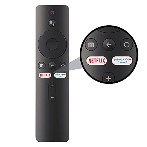 Leyf Ersatz Fernbedienung für Xiaomi Mi Stick - Kompatibel mit Mi Box S/Mi Box 4X/ MI TV P1, Q1, 4S, 4K, 4A, Q1E (XMRM-00A) - Bluetooth und Sprachsteuerung