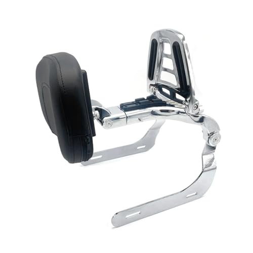 Arrière coussin siège dossier BMW R18 de finition chrome premium avec sissy bar rigide