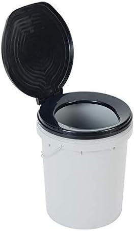 OZtrail Water Bucket for Camping, Portable Bathroom, Ready Restroom Toilet Bucket Capacity 20L with Lid FCM-PTRR-B