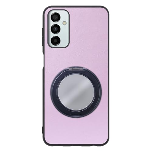 LOOF RING-SHELL MIRROR ver. �{�v ���U�[ �X�}�z�����O �X�}�z�P�[�X for Galaxy M23 5G �p �P�[�X �J�o�[ �~���[ �� �t�� �X�g���b�v�z�[�� �X�^���h �����h�~ �V���v�� �ϏՌ� ���^ �y�� leather 