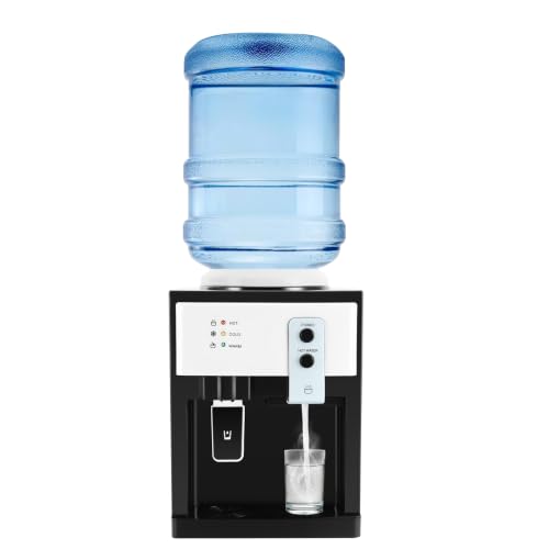 Distributeur d'eau électrique, Refroidisseur et Distributeur d'eau Potable, Fontaine à Eau compacte, 550 W, Distributeur d'eau Chaude et Froide pour Fontaine de 5 à 18 L, Bureau Maison, Cuisine